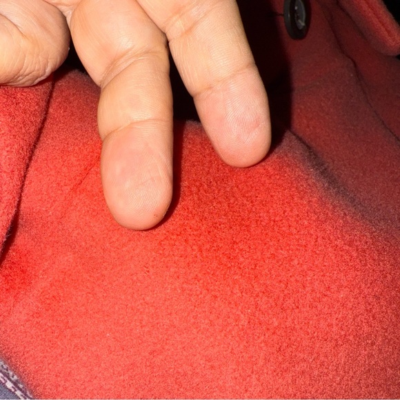 Talbots Womens Wool Coat Size 6 Rust Red Lined Double Breasted Winter Heavy - Picture 3 of 11